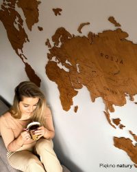 Drewniania mapa świata 3d na scianę dekoracja do domu sikorka net mapy świata producent drewniwanych dekoracji