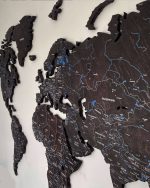 drewniana mapa świata - sikorka net mapa świata premium 3d - drewniana dekoracja palisander (1)